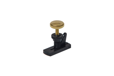 Black E-String Adjuster f. Violin, gold-plated screws, ZF-6807G