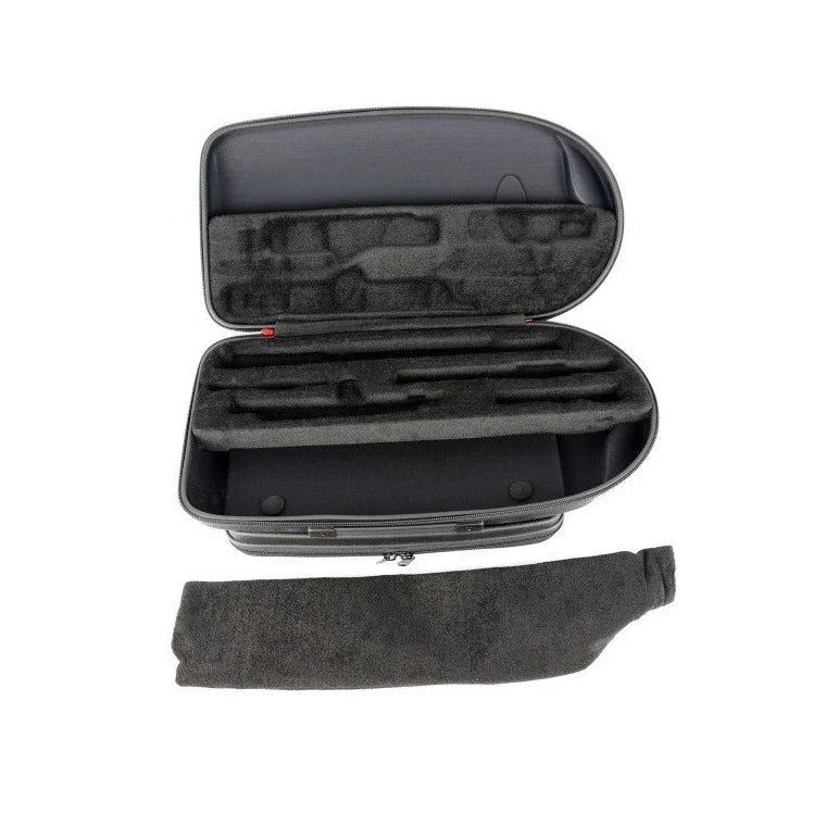 BAM 4010S Etui für Flöte (C-Fuß) und Piccolo mit Notenständer, Schwarz