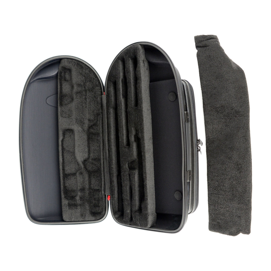BAM 4010S Etui für Flöte (C-Fuß) und Piccolo mit Notenständer, Schwarz