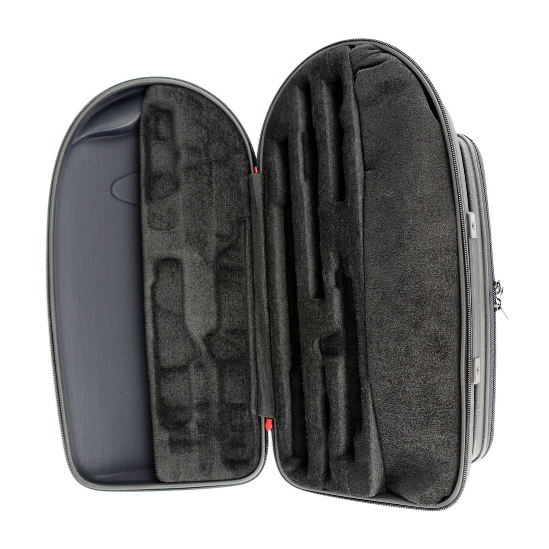 BAM 4010S Etui für Flöte (C-Fuß) und Piccolo mit Notenständer, Schwarz
