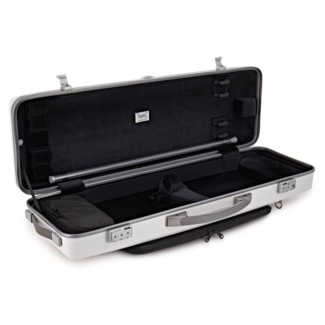 BAM Ice Supreme Hightech Oblong Etui für Violine, weiß, BAM-ICE2018XLW
