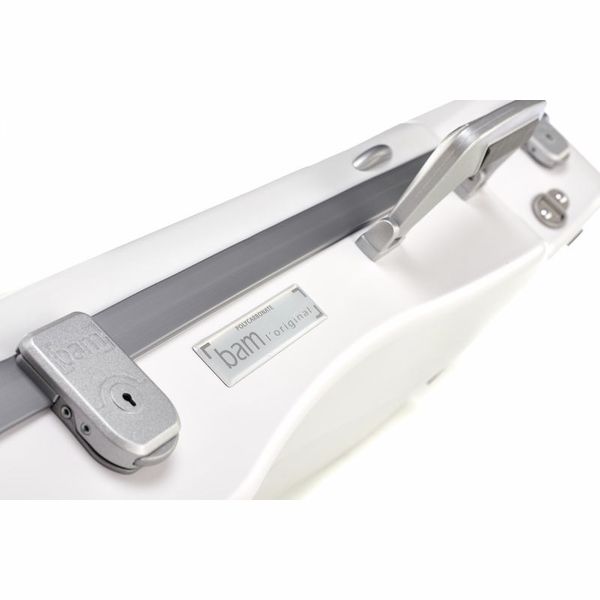 BAM Supreme Contoured Etui für Violine, weiß, BAM-SUP2002XLW