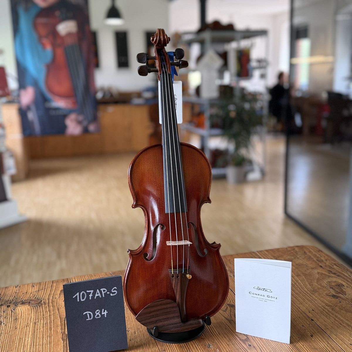 AGAPE Violine #107 AP-S, Einzelstück D84, Vorderansicht