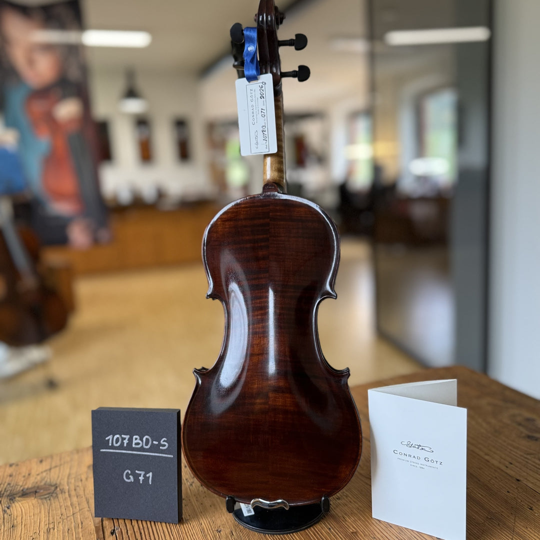 Götz Geigengalerie – Violine Einzelstück G71, Rückansicht