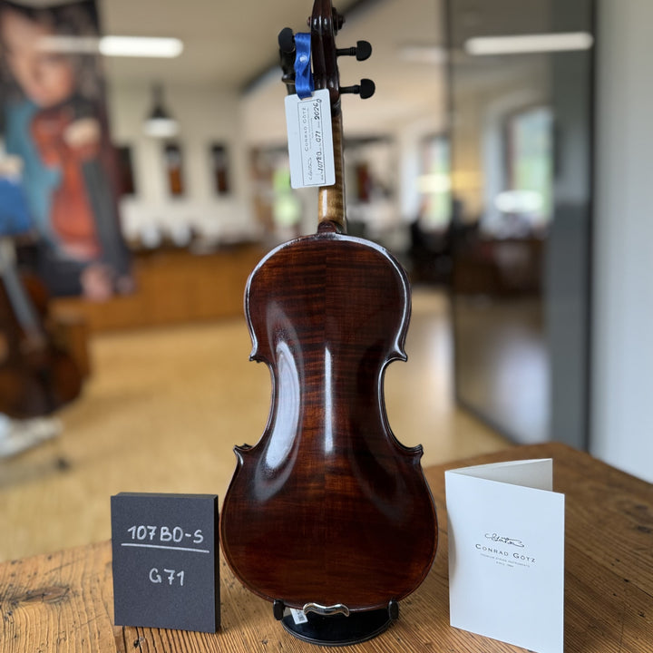 Götz Geigengalerie – Violine Einzelstück G71, Rückansicht