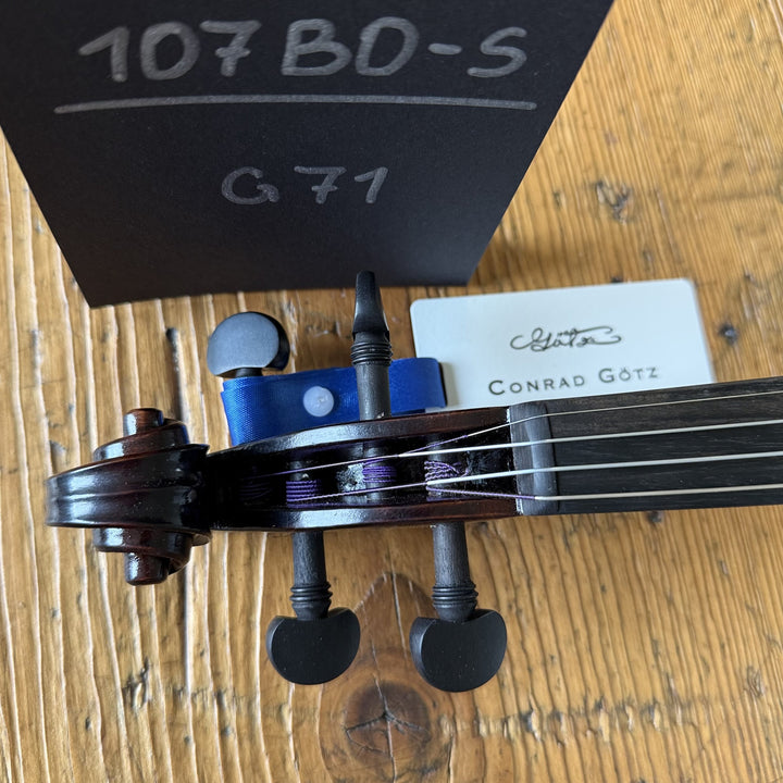 Götz Geigengalerie – Violine Einzelstück G71, Schnecke von oben