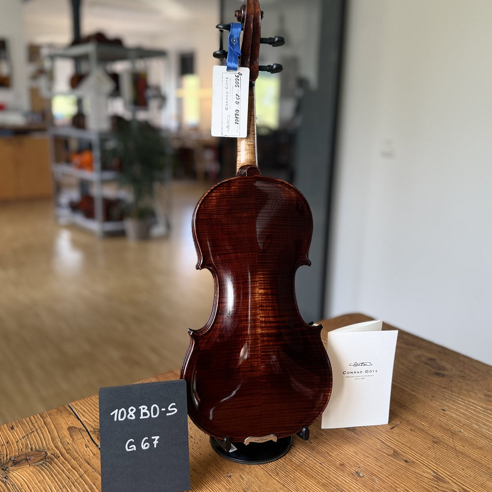 BOHEMIA Violine #108 BO-S, Einzelstück G67, Rückenansicht