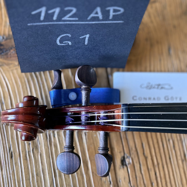 Götz Geigengalerie – Violine Einzelstück G1, Schnecke von oben