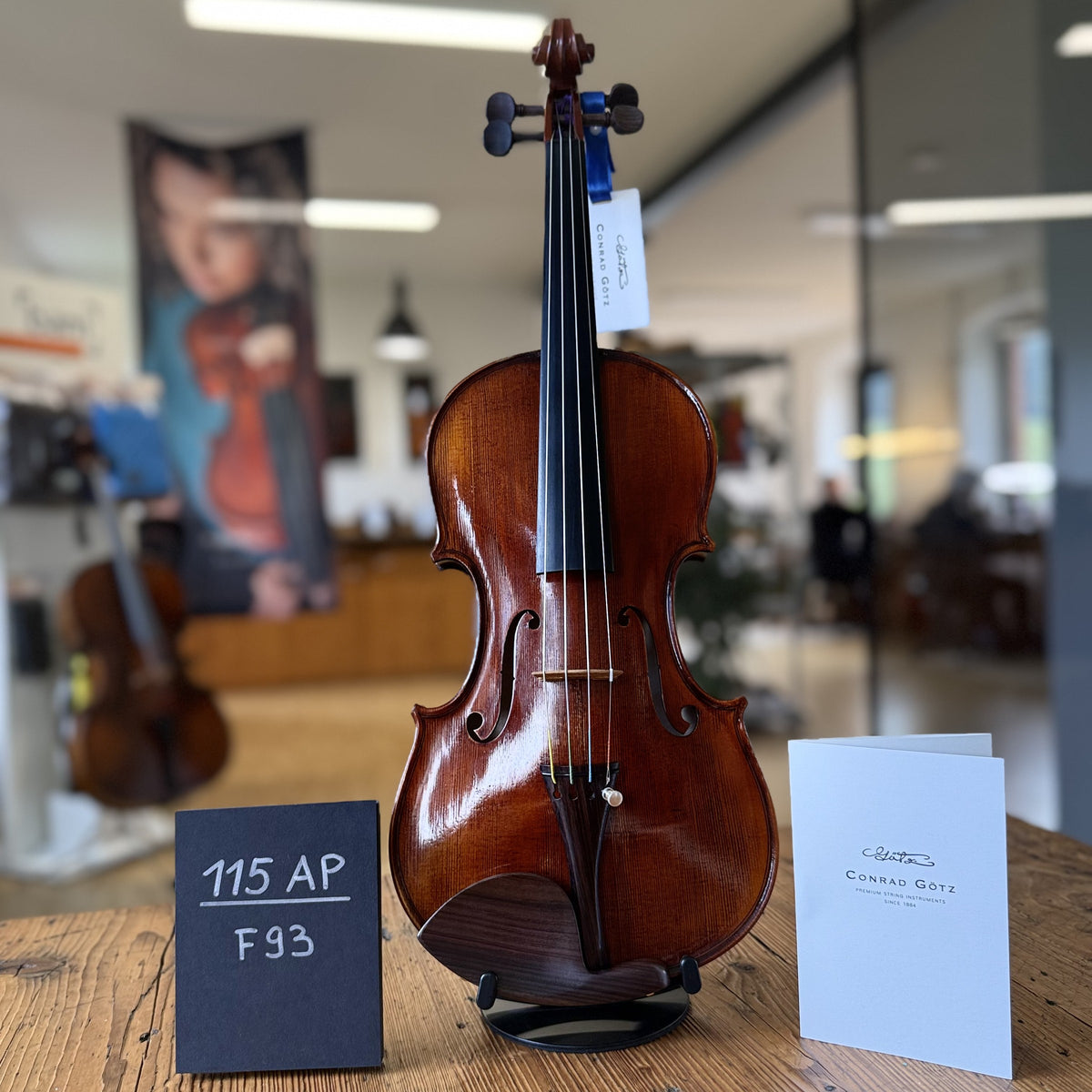 Götz Geigengalerie – Violine Einzelstück F93, Vorderansicht