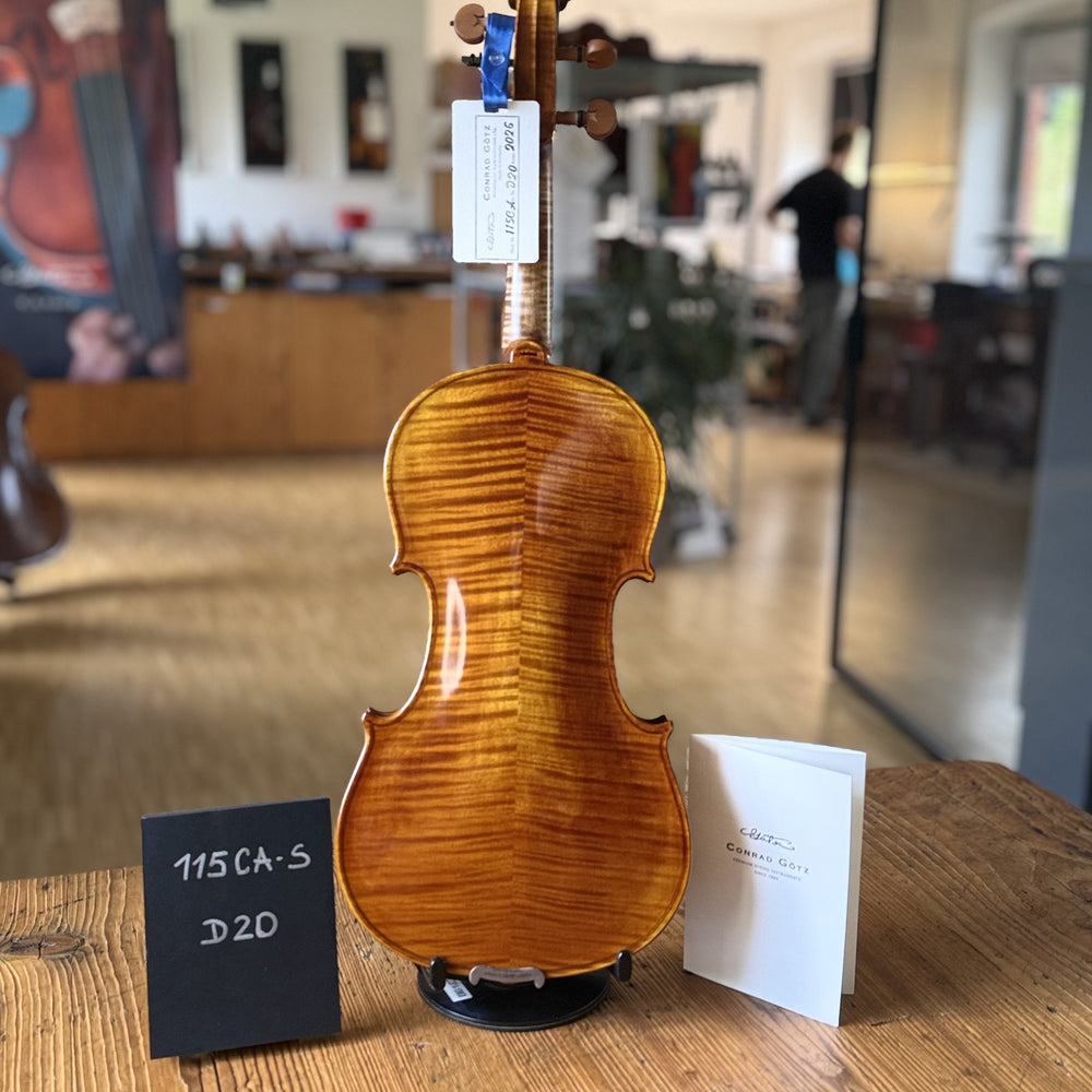 CANTONATE Violine #115 CA-S, Einzelstück D20, Rückenansicht