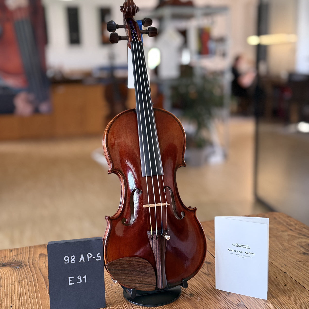 AGAPE Violine #98 AP-S, Einzelstück E91, Vorderansicht