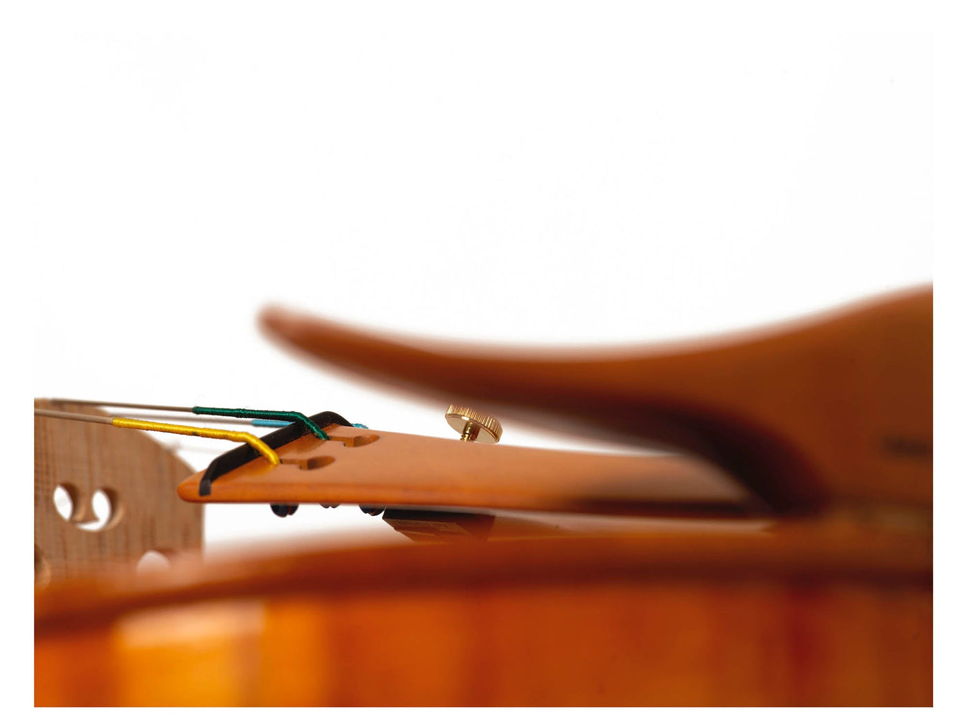 Black E-String Adjuster f. Violin, gold-plated screws, ZF-6807G