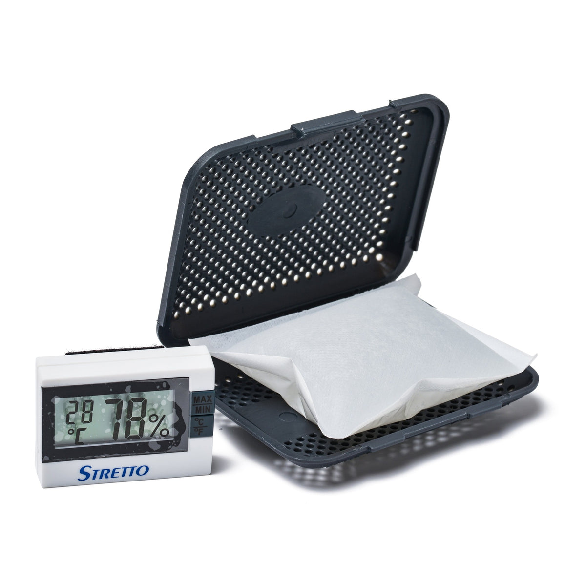 STRETTO Befeuchter & Hygrometer für Cello, STR-1040