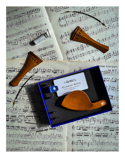 Stradivari Kinnhalter Violine Buchsbaum