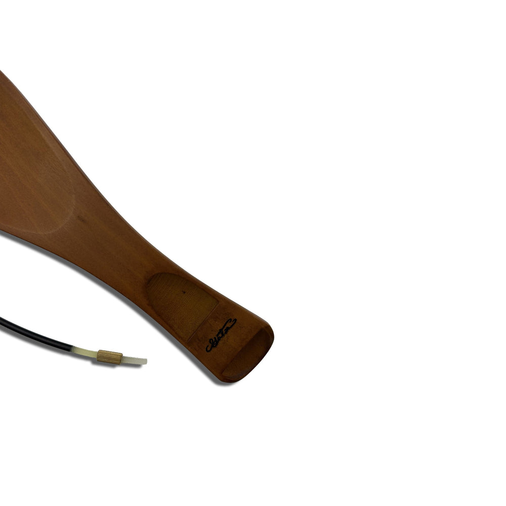 Saitenhalter Hill für Viola, Buchsbaum, schwarzer Sattel, 125 mm, ZA-V5293-125