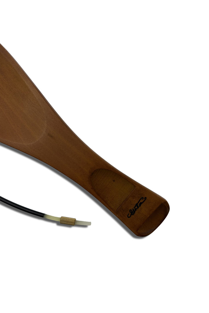 Saitenhalter Hill für Viola, Buchsbaum, schwarzer Sattel, 125 mm, ZA-V5293-125