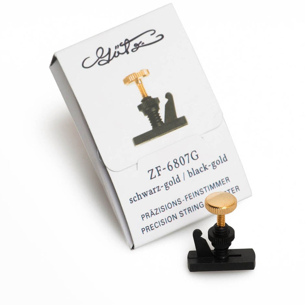 Black E-String Adjuster for Violin, Gold-plated Screw, ZF-6807G