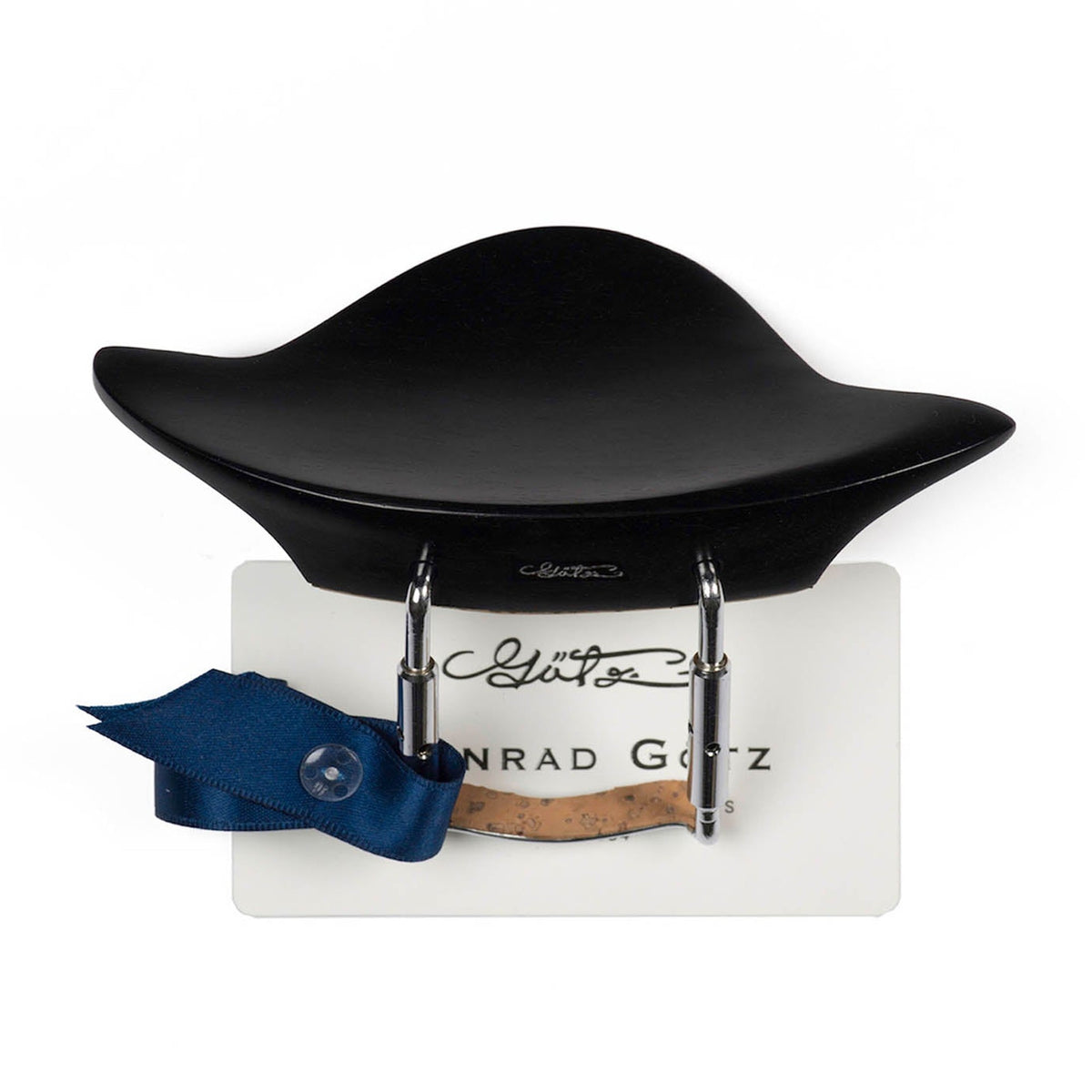 Chinrest Vln, Testori, Ebony, Titanium, ZK-251-T