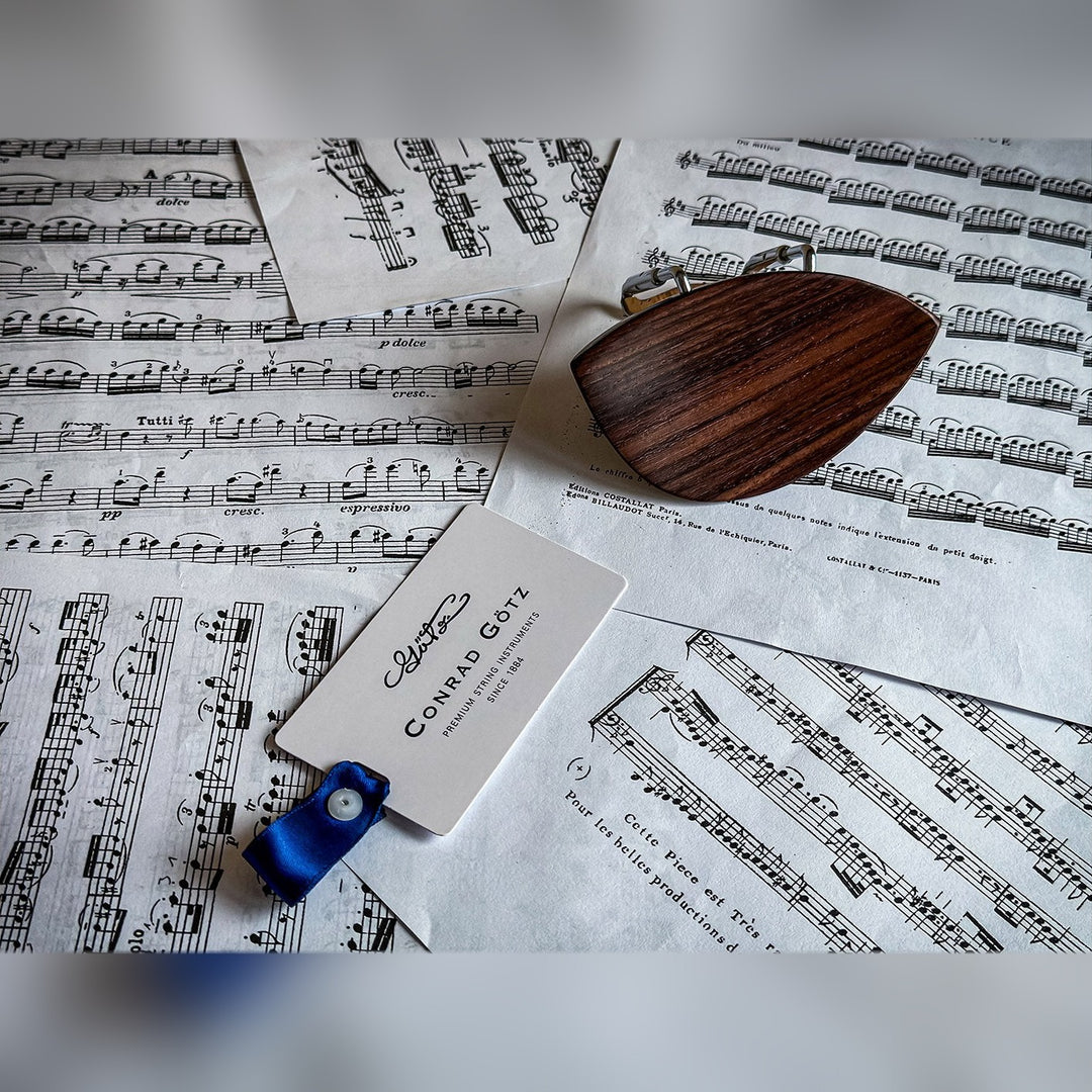 Slim Style Chinrest Violin Rosewood, ZK-255