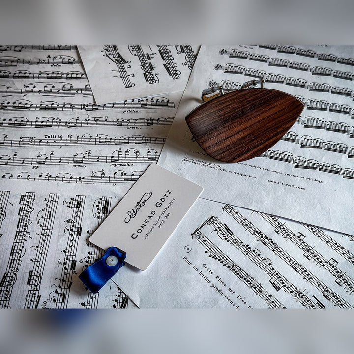 Slim Style Chinrest Violin Rosewood, ZK-255
