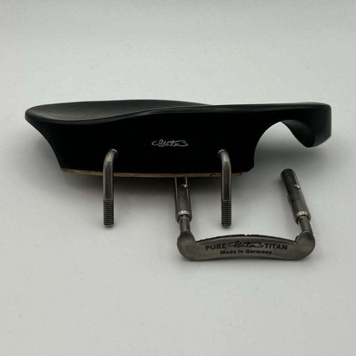 Kinnhalter Vermeer für Viola, Ebenholz natur, Titan, ZK-281-NAT-T