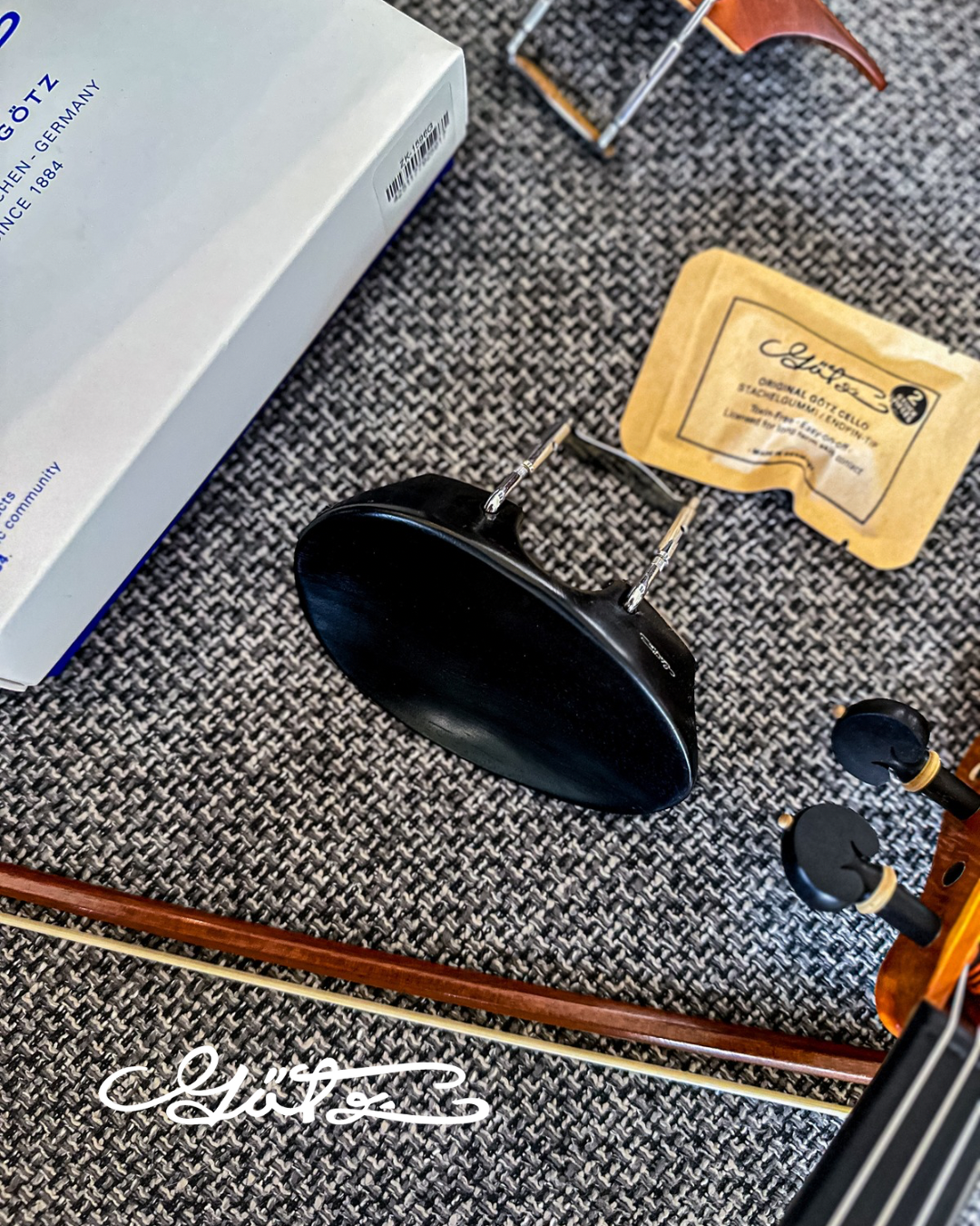 New Flesch Kinnhalter Violine Ebenholz, ZK-300E