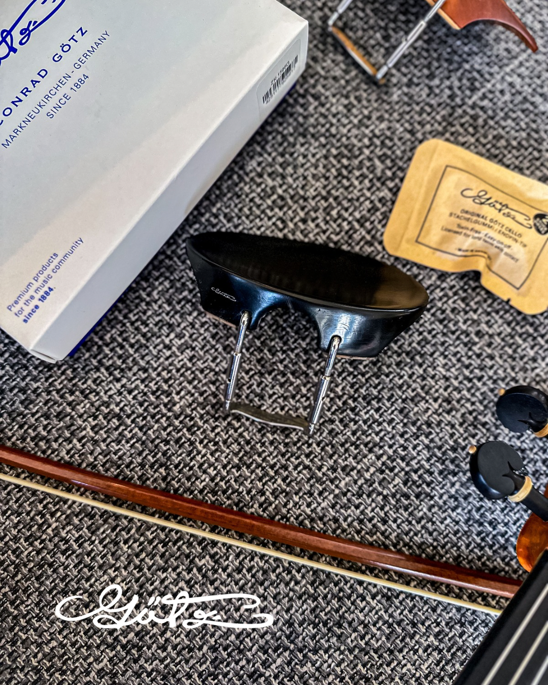 New Flesch Kinnhalter Violine Ebenholz, ZK-300E