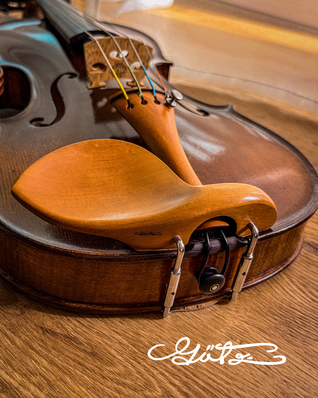 Stradivari Kinnhalter Violine Buchsbaum, ZK-305