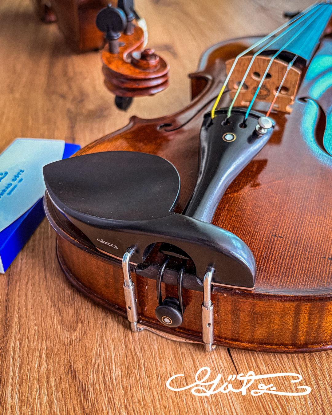 Stradivari Kinnhalter Violine Ebenholz, ZK-306