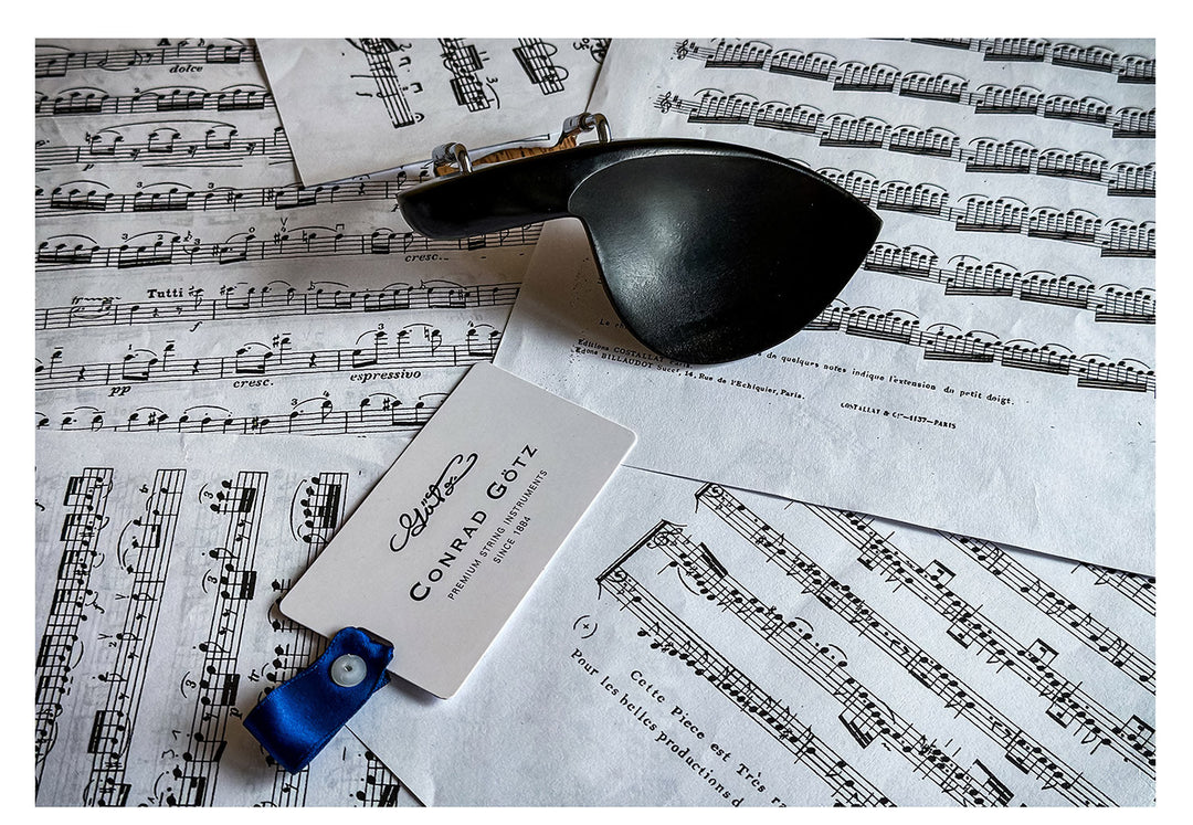 Stradivari Kinnhalter Violine Ebenholz