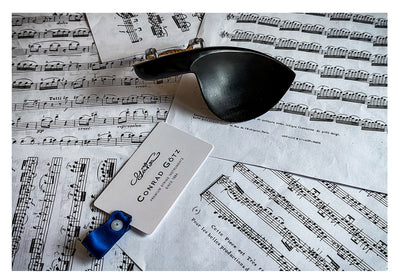 Stradivari Kinnhalter Violine Ebenholz