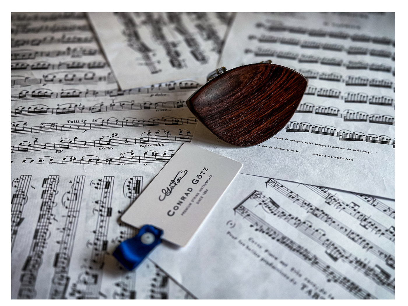 Kaufmann Chinrest Violin 4/4 in Rosewood, ZK-4255
