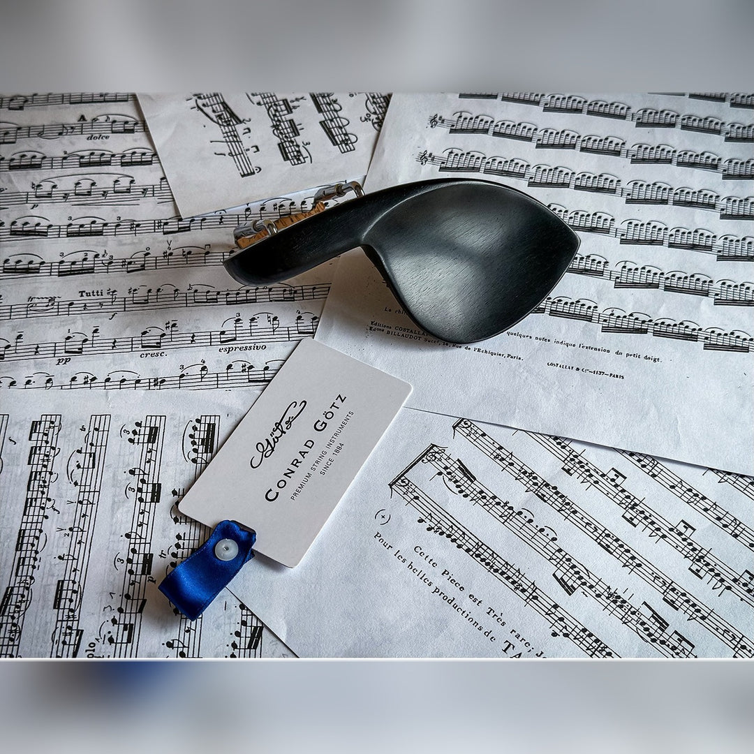 Guarneri Chinrest Violin 4/4 in Ebony, ZK-4258 