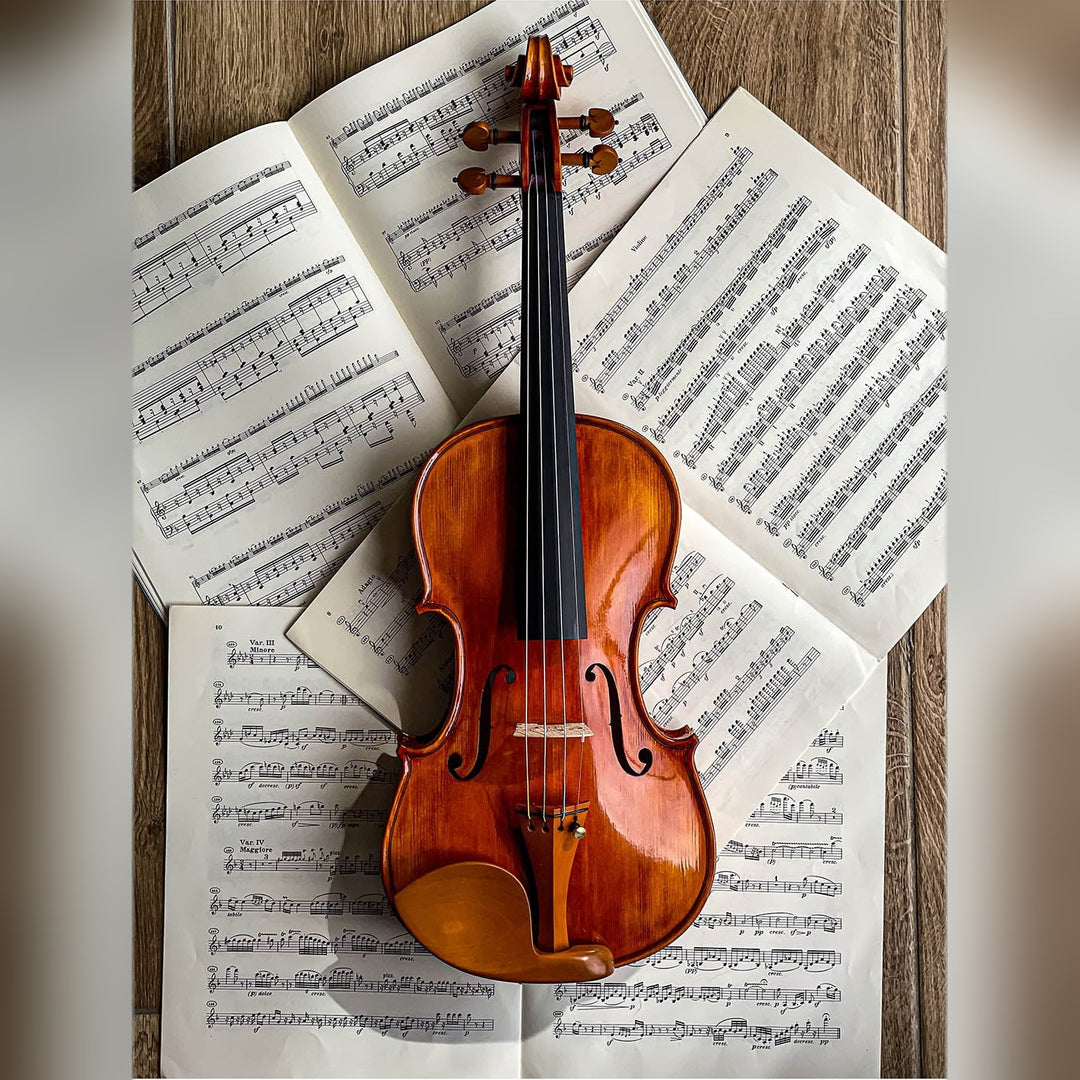 Guarneri Chinrest Violin 4/4 in Boxwood, ZK-4259