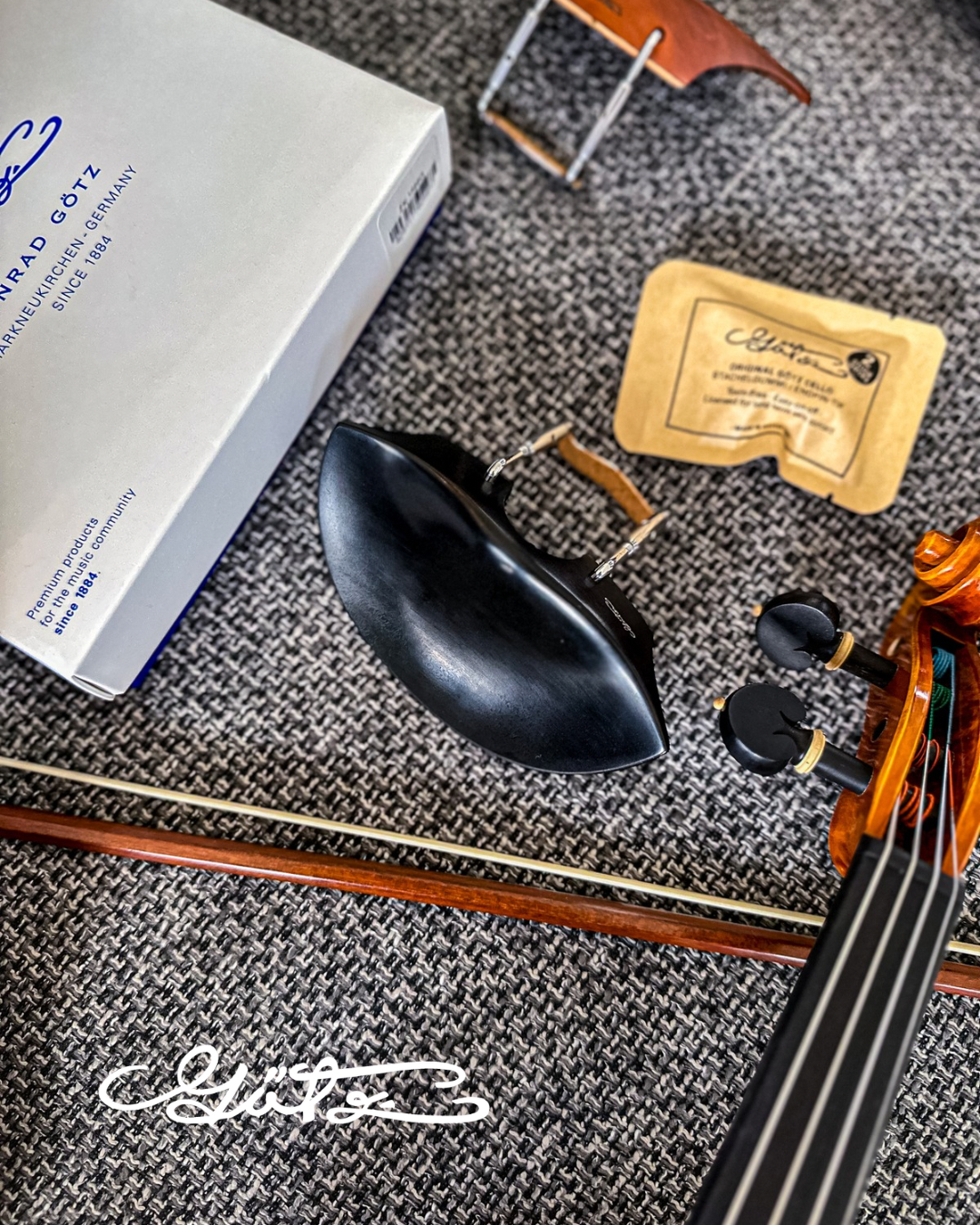 Morawetz Kinnhalter Violine Ebenholz, ZK-4841E-MED
