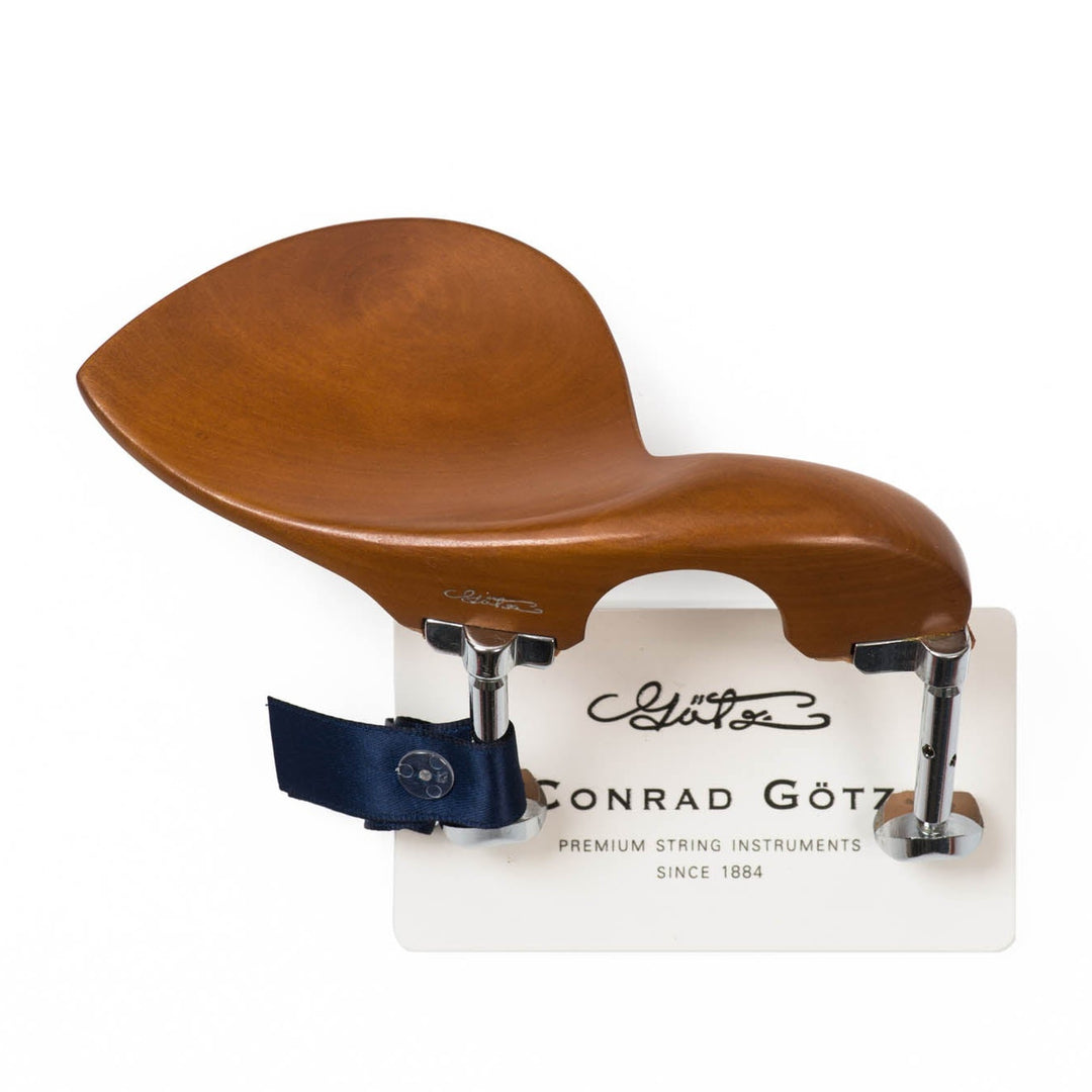 Stradivari Model Chinrest for Viola, Boxwood, Hill Chrome, ZK-V1594