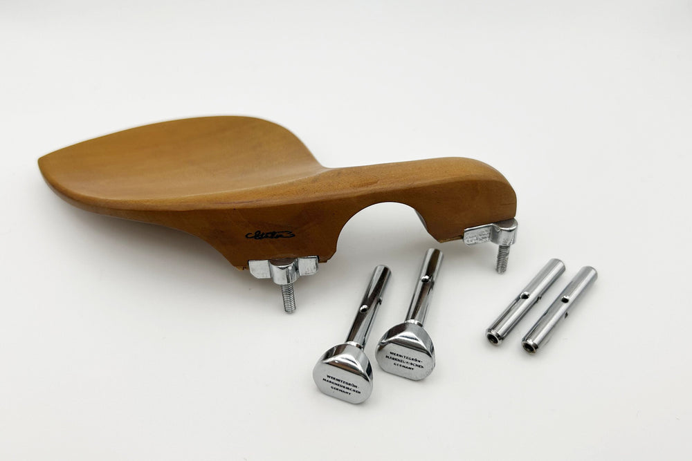 Kinnhalter Guarneri-Modell für Viola, Buchsbaum, Hill-Chrom, ZK-V1597