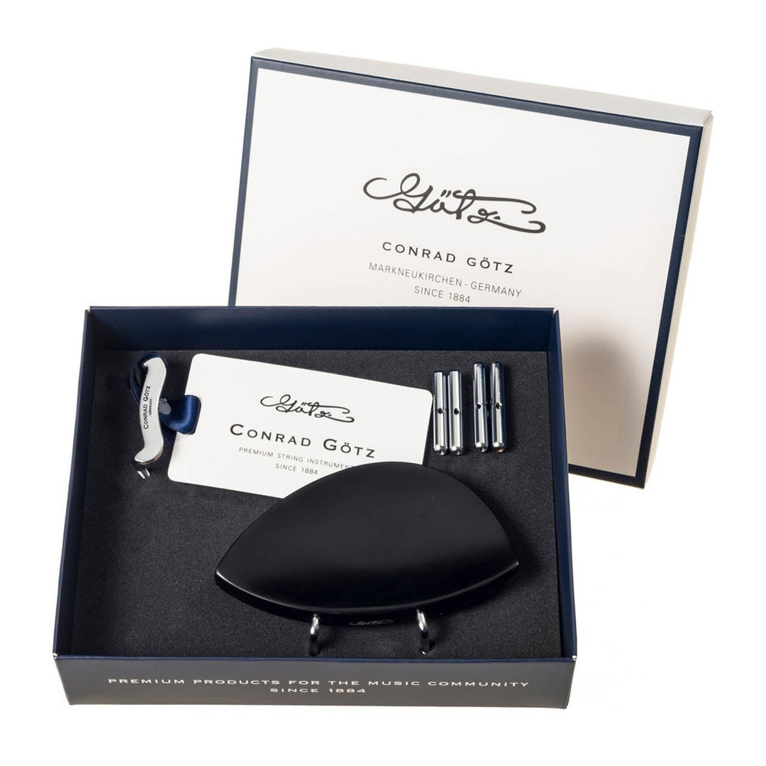 Slim Style Chinrest Viola Ebony, ZK-V256