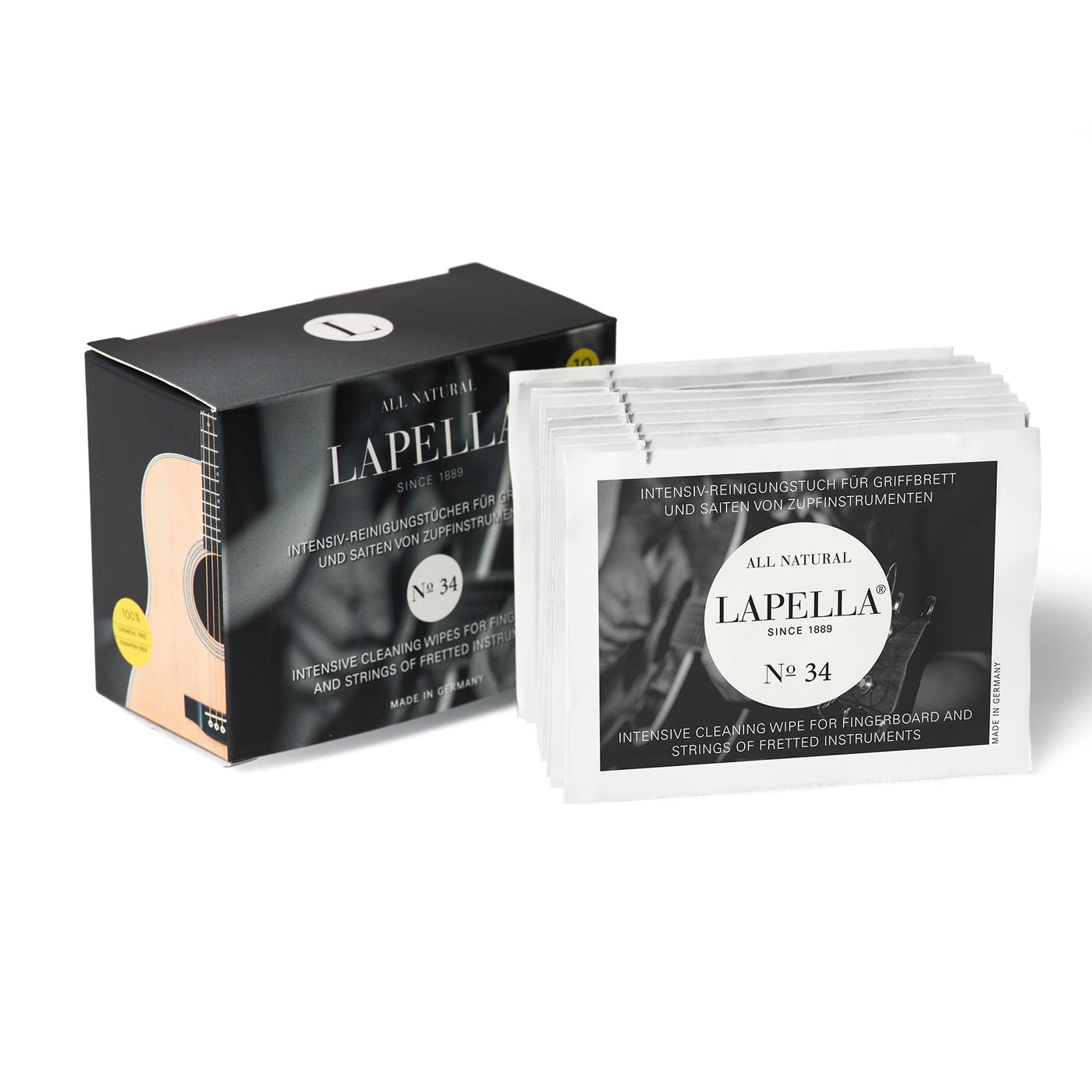 Lapella Sensitive Reinigungstücher Gitarre