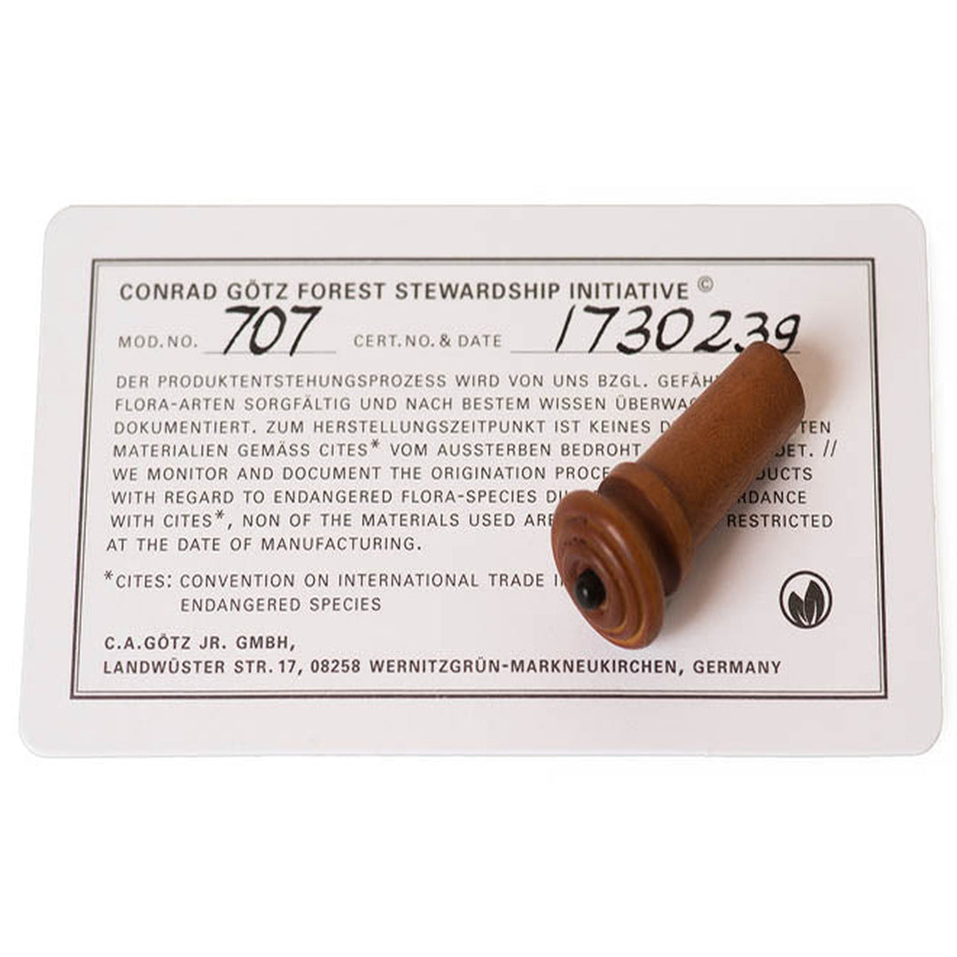 End Pin Violin Boxwood with black Button, ZN-707