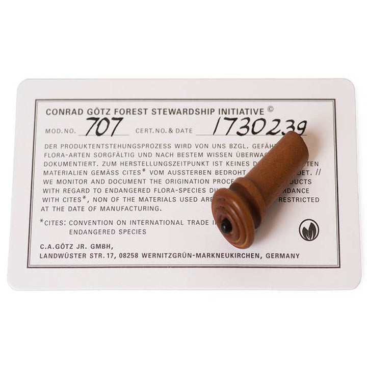End Pin Violin Boxwood with black Button, ZN-707