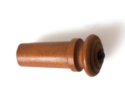 Endknopf Violine Buchsbaum mit schwarzer Kugel