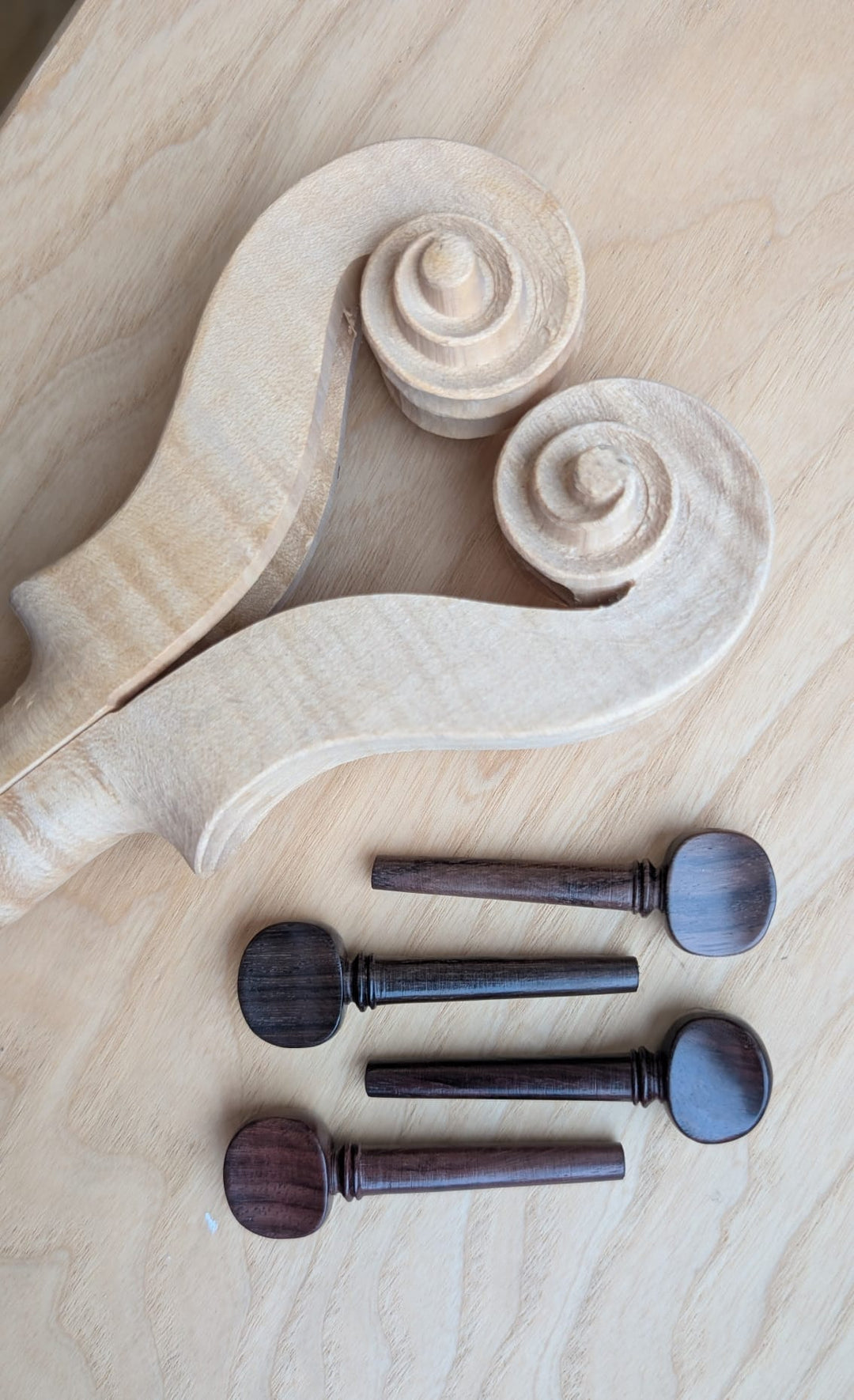 Wirbel Violine, Deutsches Modell, ZW-910R-THIN-SET