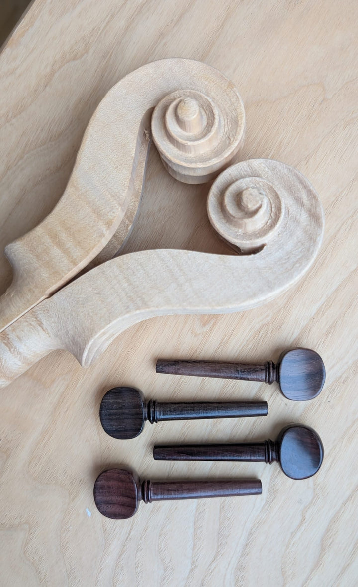 Wirbel Violine, Deutsches Modell, ZW-910R-THIN-SET