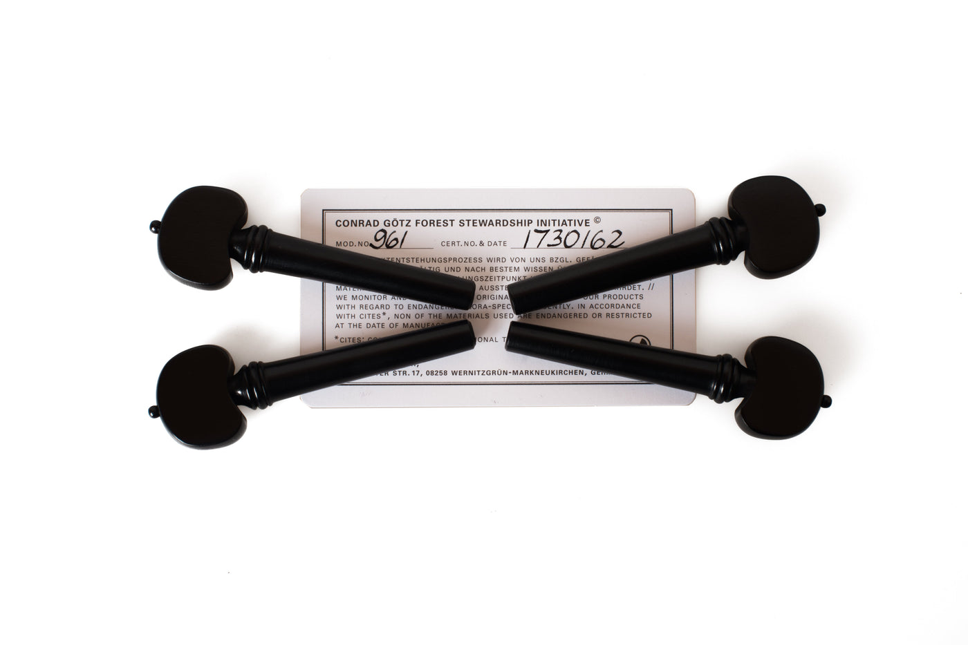 Wirbel Violine, Englisches Modell