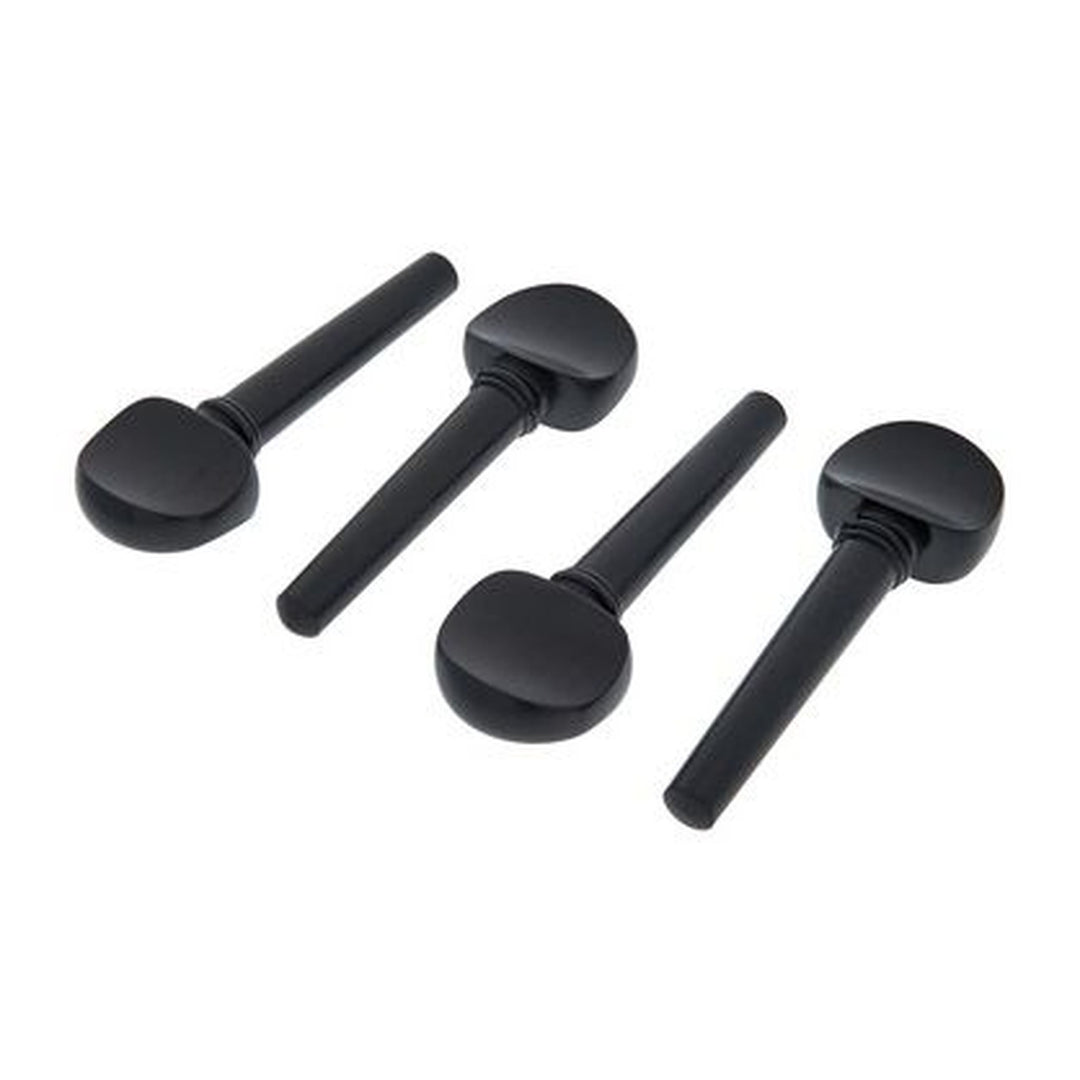 Wirbel für Cello, Englisches Modell, Ebenholz, schwarzer Knopf, ZW-C961