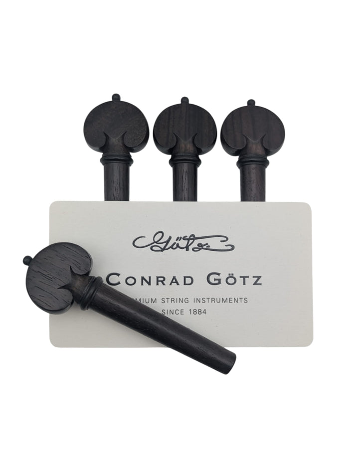 Pegs Viola, Heart Shape, ZW-V984-SET