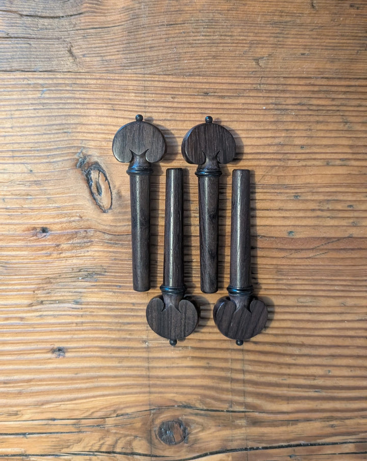 Pegs Viola, Heart Shape, ZW-V984-SET