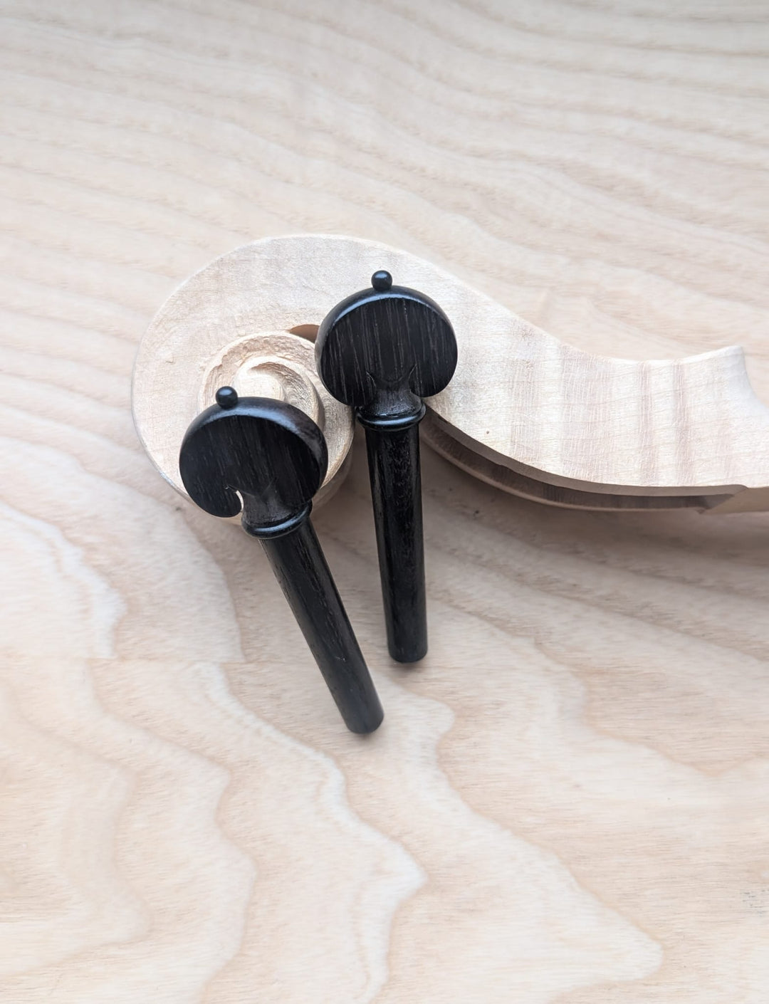 Pegs Viola, Heart Shape, ZW-V984-SET