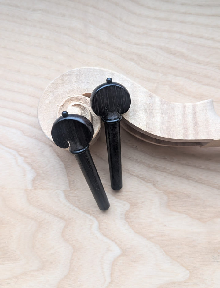 Pegs Viola, Heart Shape, ZW-V984-SET